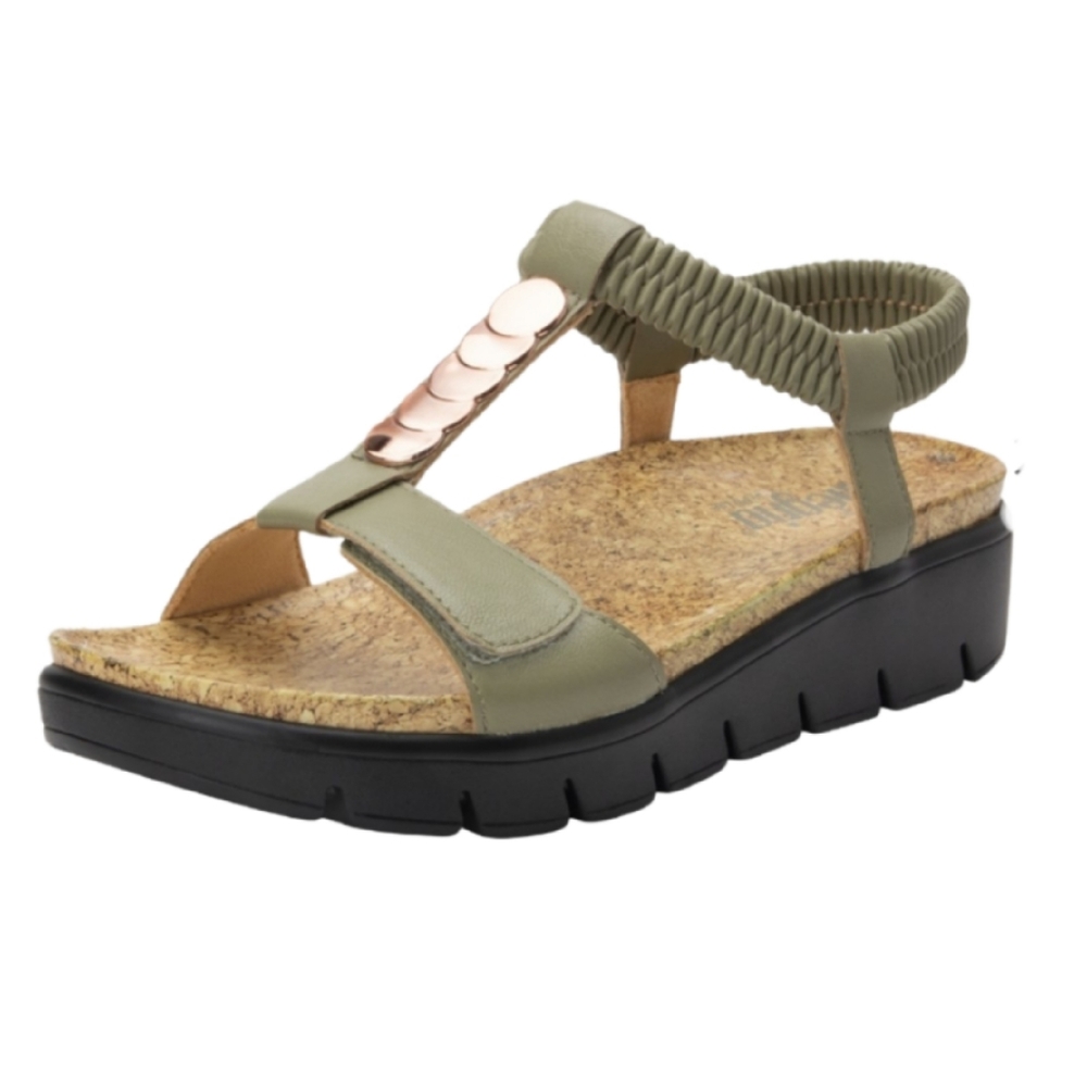 ALEGRIA by PG LITE HARLIE SAGE T STRAP SANDALS - Picture 8 of 8
